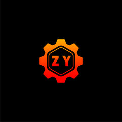ZY Initials Tech Logo Vector Art  Icons  and Graphics
