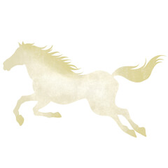 午年　走る馬のイラスト