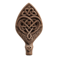 Intricate Celtic Knotwork Carving in Wood -