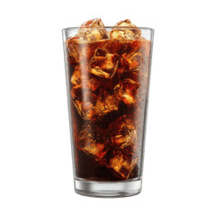 Refreshing Iced Cola in a Tall Glass