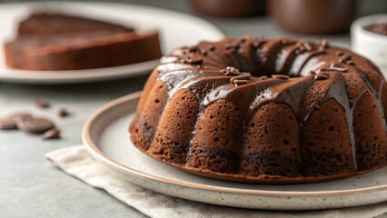 "Decadent Delight: A Close-Up of Chocolate Perfection"