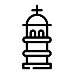 Landmark Tower Vector Illustration – Iconic Urban Skyscraper Design	