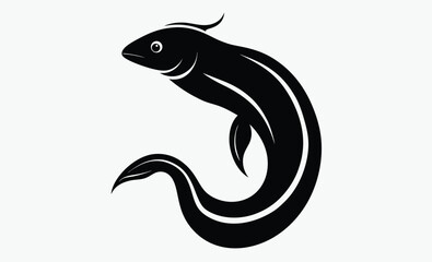 Eel Silhouette Vector