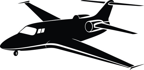 Colorful Light Twin Aircraft Vector Set – 8-Seater Propeller Airplanes, Travel, and Editorial Design