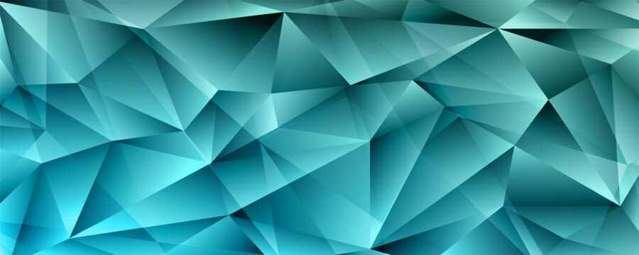crystal teal shards collide in digital harmony, depth emerges beautifully.