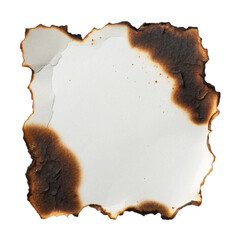 burnt hole in paper