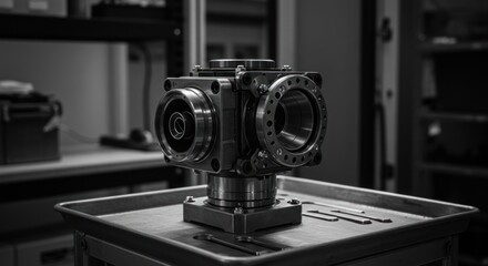 Fototapeta premium Metal Part Precision Engineering Component