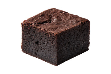 Close-up of a single brownie.