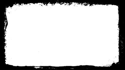 Fototapeta premium Grunge frame and border. Black and white grunge. Distress or dirt and damage effect concept. Vector art