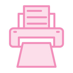 Printer duotone line icon, vector, pixel perfect, illustrator file 
