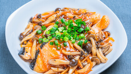 鮭の和風あんかけ煮