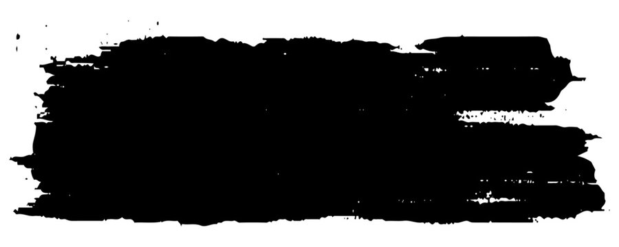 Black grunge brush paint wall background image. Vector design.