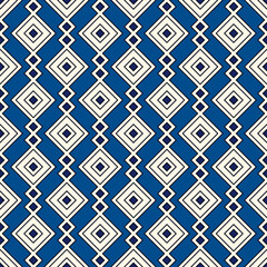 Ethnic, tribal seamless surface pattern. Repeated diamonds and rhombuses motif. Folk background. Folkloric wallpaper. Geometric ornament. Geo digital paper, textile print. Vector art