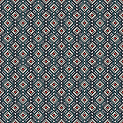 Ethnic, tribal seamless surface pattern. Repeated diamonds and rhombuses motif. Folk background. Folkloric wallpaper. Geometric ornament. Geo digital paper, textile print. Vector art