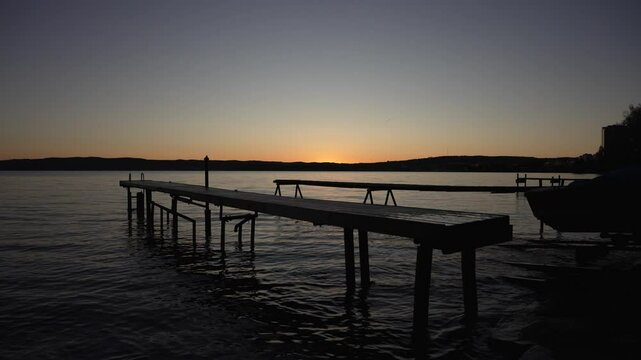 Peaceful early morning by the lake
