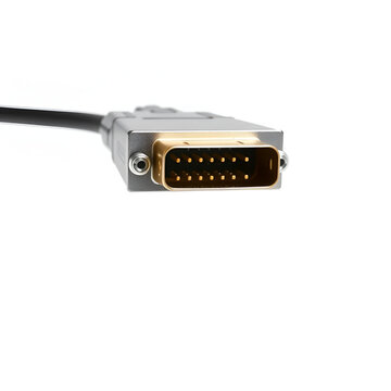 DMI cable connector on transparent background (PNG File)
