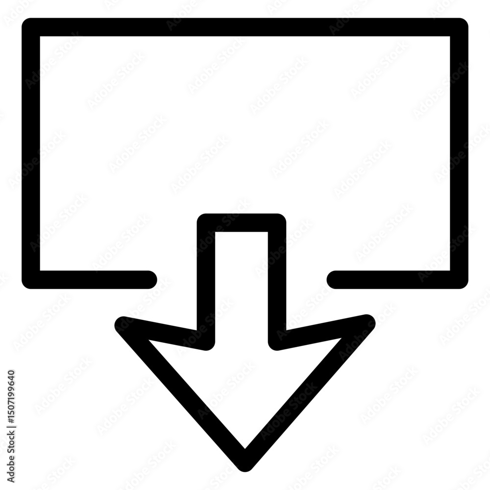 Poster upload vector icon