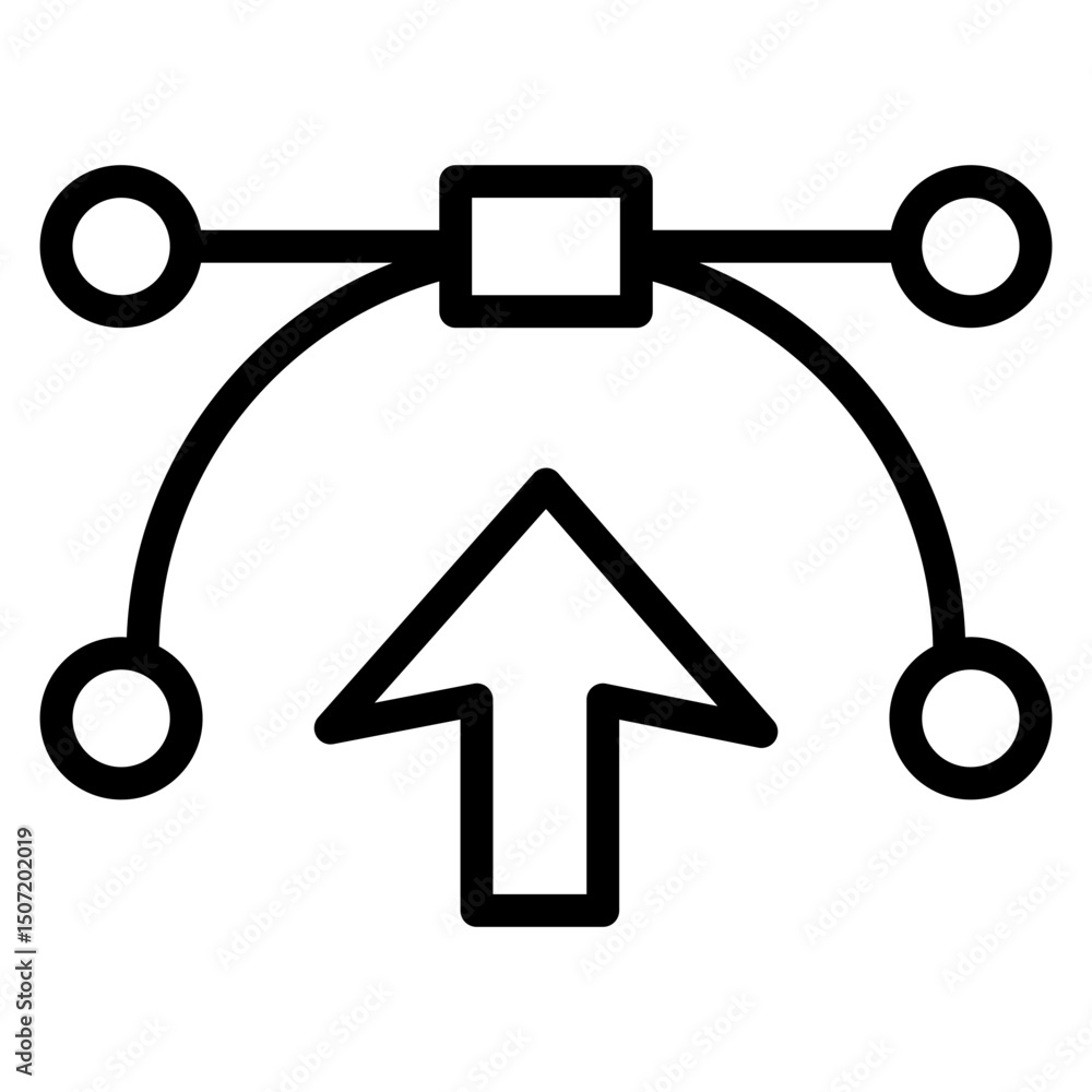 Poster design vector icon