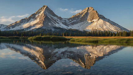 Perito Moreno Glacier in Patagonia Argentina with Mountains Lake and Snowy Landscape