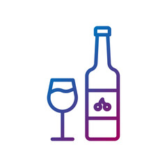 syrup gradient line icon