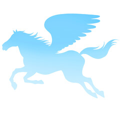 午年　ペガサスのイラスト