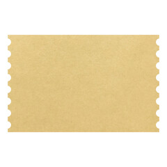 Old blank ticket paper