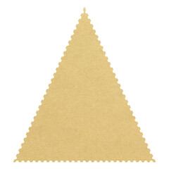 blank triangle postage stamp