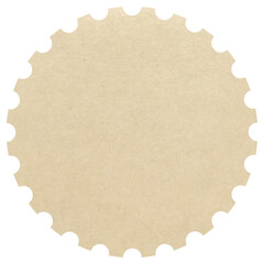 blank circle postage stamp