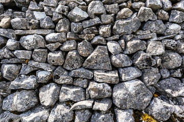 Dry stone wall background