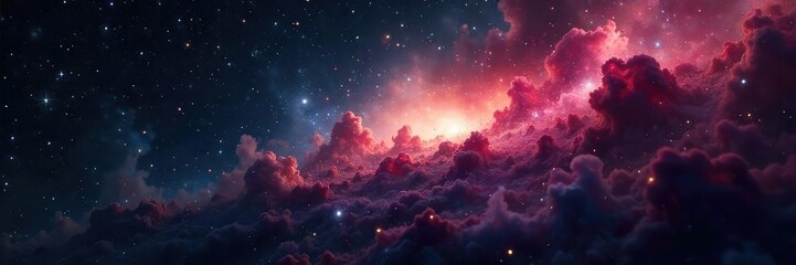 Fototapeta premium Intricate details of a dark, swirling nebula captured in slow motion against a deep black backdrop, revealing cosmic dust and gas in mesmerizing detail , interstellar, dark matter