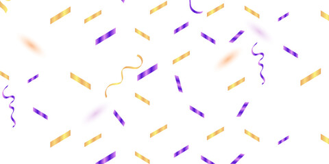 confetti background Stunning purple and gold confetti that zigzag down for the celebration.