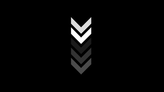 Arrow down and Up direction combo icon animation, Animated Up and down arrow icon pointing, Abstract animation icon.