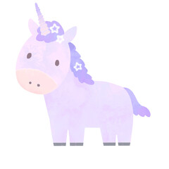午年　ユニコーンのイラスト