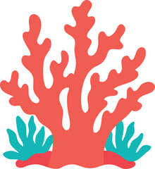 Fototapeta premium vector illustration of a Coral