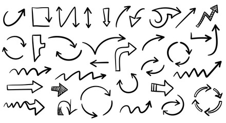 hand drawn doodle alphabet