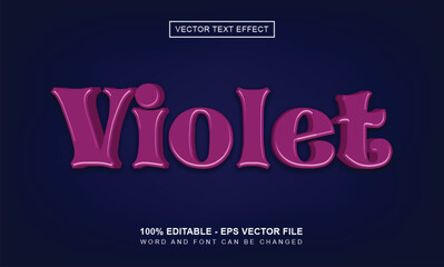 Violet text effect