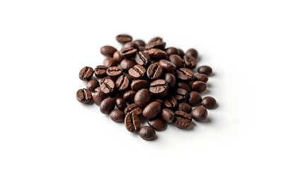 Naklejka premium Pile of Coffee Bean on White