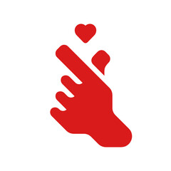 love-gesture-heart-vector icon