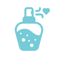 perfume-bottle-heart-vector icon