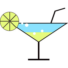 cocktail, glass, drink, martini vector