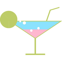 cocktail, glass, drink, martini, vector, icon