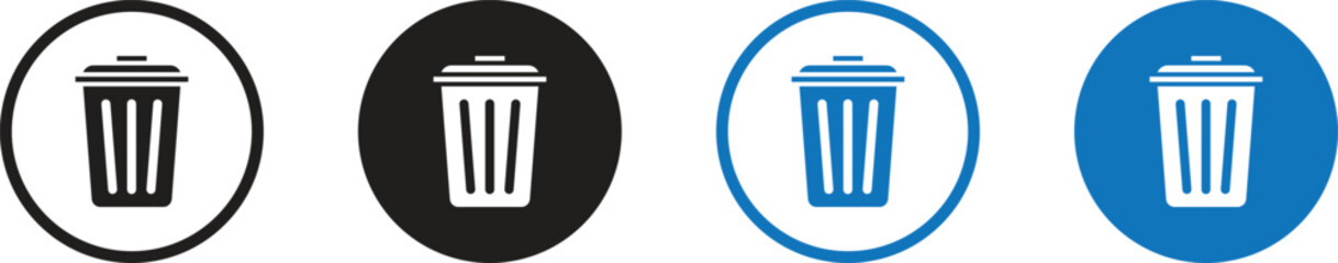 Garbage Can Icons - Multi Series