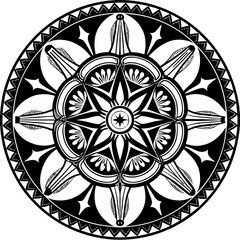 mandala round ornament