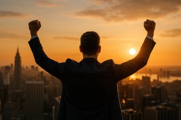 Fototapeta premium Inspiring Success Achieve Your Goals with Confidence