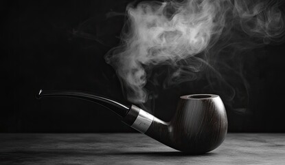 Smoking pipe with smoke (1)