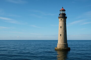 Iconic Lighthouse Standing Tall Over the Ocean