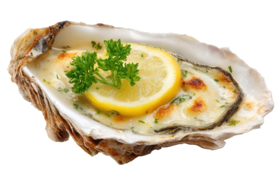 Baked Oyster with Lemon and Parsley A Delicious Seafood Appetizer