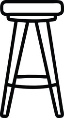 Modern Adjustable Bar Stool Icon – Sleek Wooden and Metal Seating for Contemporary Interiors