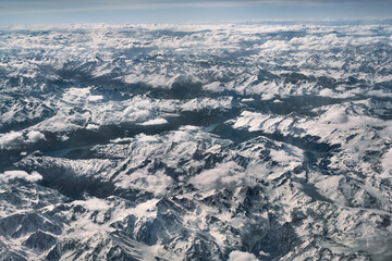 Luftaufnahme Alpen