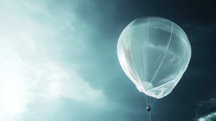 Obraz premium Translucent balloon soaring